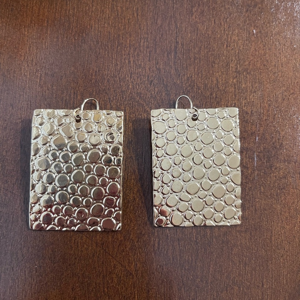 Express Gold Textured Earrings